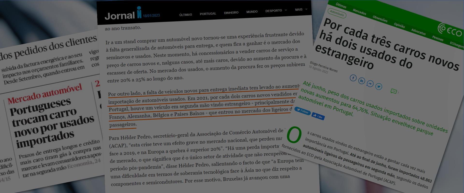Revista de imprensa - Portugueses preferem na importação automóvel!!!